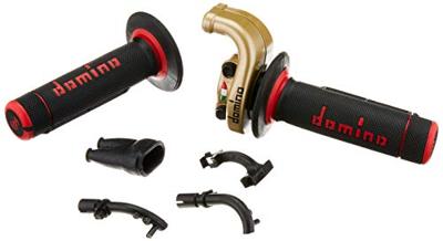 Domino gasdraaigreep armatuur "kre03". throttle grips alu go 2-pull w.rubber a0