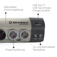 Oehlbach D1C17031 Stekkerdoos met schakelaar Antraciet Randaarde stekker 1 stuk(s) - thumbnail