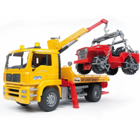 Bruder MAN TGA sleepwagen + jeep - thumbnail