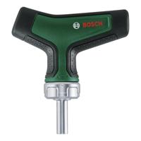 Bosch Groen T-handle ratchet screwdriver (T-greep ratel/bitschroevendraaier) - 1600A02Z9S - thumbnail