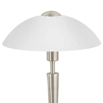 Eglo TafellampSolo 1 35cm nikkel mat met wit - 85104