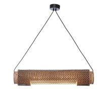GOOD&MOJO Hanglamp 'Bhutan' Bamboe, 85cm, kleur Zwart/Naturel - thumbnail