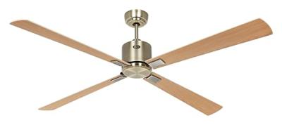 CasaFan ECO NEO III 152 MA-AH/BU WiFi Flügel Ahorn/Buche Plafondventilator 27 W (Ø x h) 152 cm x 360 mm Antiek-messing Met afstandsbediening, Timer, Met