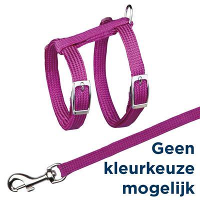 TRIXIE KATTENTUIG MET RIEM METALEN GESPEN ASSORTI 22-42X1 CM 125 CM 4 ST