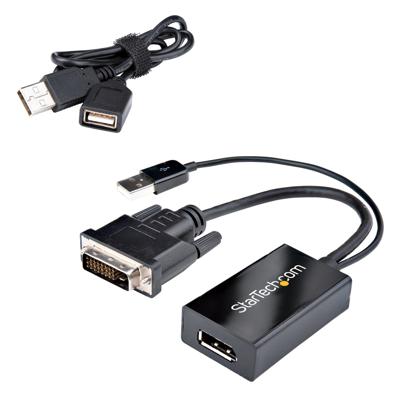 Adapter DisplayPort naar DVI Startech DVI2DP2 Zwart