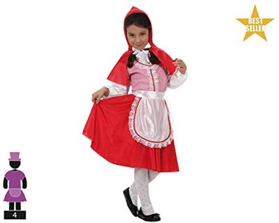 Kostuums voor Kinderen C3220 Rood Kapje Fantasie 5-6 Jaar (4 Onderdelen) Kostuums voor Kinderen C3220 Rood Kapje Fantasie 5-6 Jaar (4 Onderdelen)
