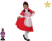 Kostuums voor Kinderen C3220 Rood Kapje Fantasie 5-6 Jaar (4 Onderdelen) - thumbnail