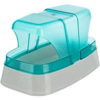 TRIXIE ZANDBAD MUIZEN / HAMSTERS KUNSTSTOF DONKERBLAUW / TURQUOISE 17X10X10 CM 3 ST - thumbnail