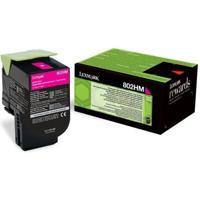 Lexmark Toner 802HM Origineel Magenta 3000 bladzijden 80C2HM0 - thumbnail