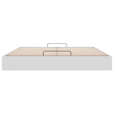 Bedframe zonder matras 200x200 cm kunstleer wit