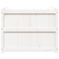 Plantenbak 90x50x70 cm massief grenenhout wit - thumbnail