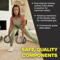 Centr Smart Stack 50 Verstelbare Dumbbells 2 x 22,5 kg - thumbnail