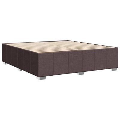 Bedframe zonder matras stof donkerbruin 180x200 cm