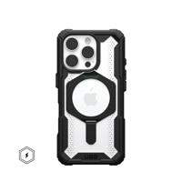 Urban Armor Gear Plasma XTE MagSafe Kickstand Case Backcover Apple iPhone 16 Pro Zwart, Transparant MagSafe compatible - thumbnail