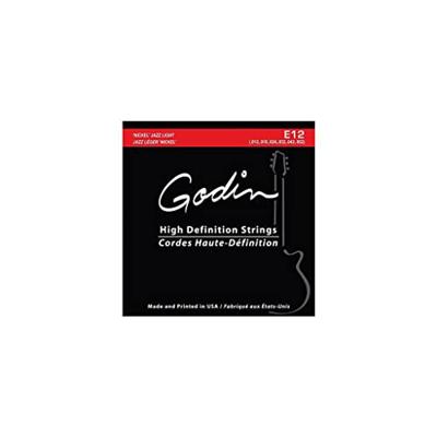 Godin E-12 Nickel Jazz Light .012-.052 snarenset