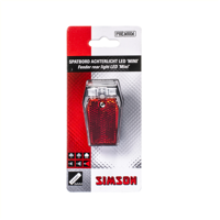 Simson Achterlicht mini batterij spatbord rood - thumbnail