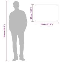 VidaXL Spatschermen keuken 2 st 70x50 cm gehard glas zwart - thumbnail