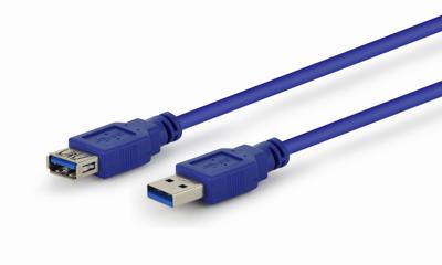 Verlengkabel USB GEMBIRD CCP-USB3-AMAF-10 3 m Blauw