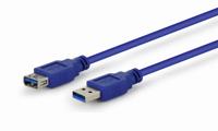Verlengkabel USB GEMBIRD CCP-USB3-AMAF-10 3 m Blauw - thumbnail