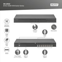 Digitus DS-12910 KVM-switch Rack-montage Zwart - thumbnail