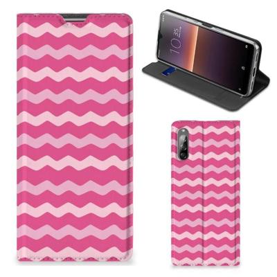 Sony Xperia L4 | Hoesje met Magneet | Waves Pink