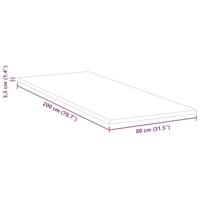 Matraspads Wit 80 x 200 cm 100% polyester jacquard stof - thumbnail