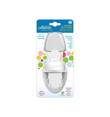 Dr. Brown's Fresh Firsts Feeder voedingsspeen grijs Dr. Brown's Fresh Firsts Feeder voedingsspeen grijs