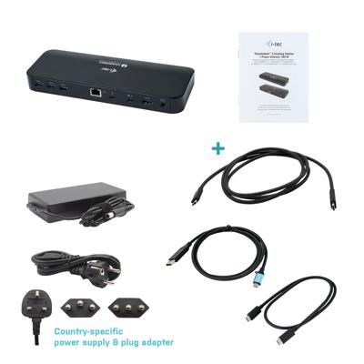 i-Tec Thunderbolt 3 Dual 4K Docking Station + USB-C / DP kabel