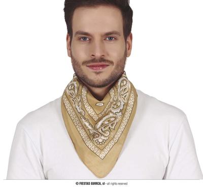 Sjaaltje Beige Zakdoek Denim