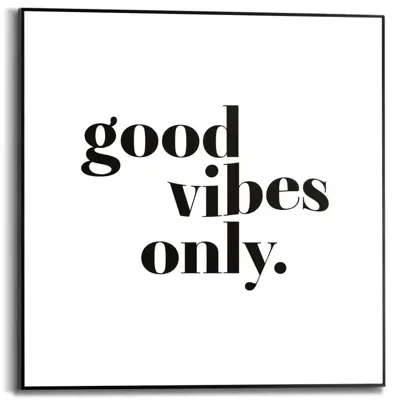 Reinders schilderij hout good vibes only 50x50cm black & white Reinders schilderij hout good vibes only 50x50cm black & white