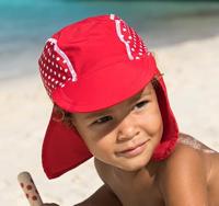 Playshoes zwemcap Stippen Rood Wit-53 cm - thumbnail