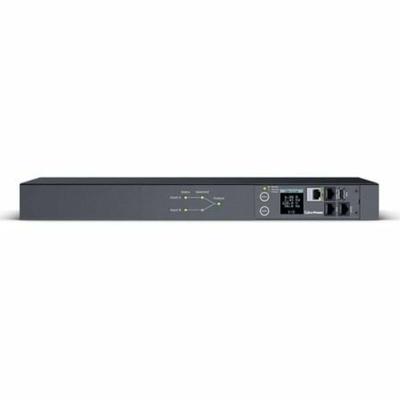 Cyberpower PDU44005 Single Bank geschakelde automatische overdrachtsschakelaar (ATS) 16A, 8xC13 + 2xC19