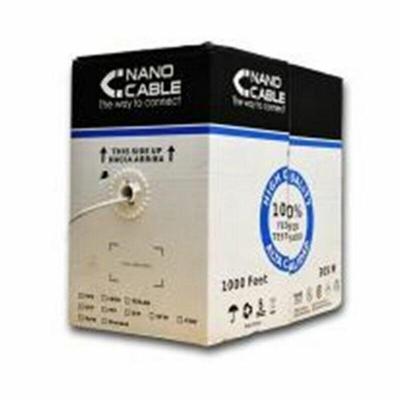 Nanocable 10.20.0904 - Ethernet-netwerkkabel spoel RJ45 Cat.6 FTP AWG24, stijf, grijs, 305 mts