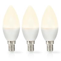 Nedis LBE14C351P3 Led-lamp E14 Kaars 2.8 W 250 Lm 2700 K Warm Wit Frosted 3 Stuks - thumbnail