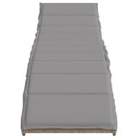 Ligstoelen 2 st met tafel poly rattan beige - thumbnail