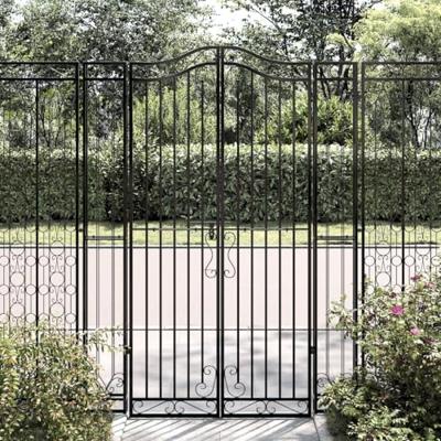 VidaXL Poort 121x8x180 cm smeedijzer zwart VidaXL Poort 121x8x180 cm smeedijzer zwart
