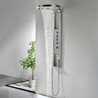 Thermostatische Douchepaneel Best-Design Future 144 cm RVS