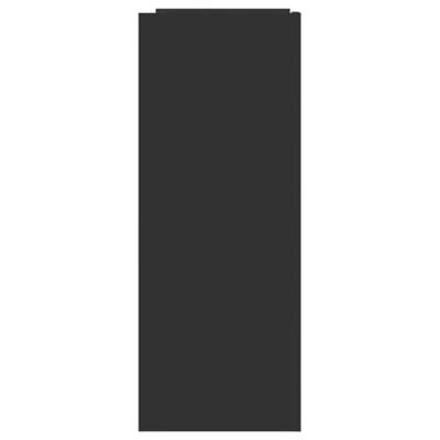 Wandtafel 100x35x90 cm bewerkt hout zwart Wandtafel 100x35x90 cm bewerkt hout zwart