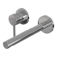 BRAUER Stripe Inbouw Wastafelmengkraan - rechte uitloop en rozetten - model A2 - chroom 5-CE-335 - thumbnail
