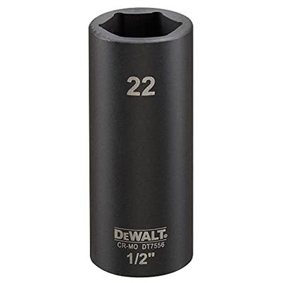 DeWALT DT7556 Krachtdop 1/2" lang | 22mm DeWALT DT7556 Krachtdop 1/2" lang | 22mm