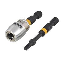 DeWALT DT70537T Extreme Impact Torsion Schroefbits T20 50mm + MagLock bithouder - thumbnail