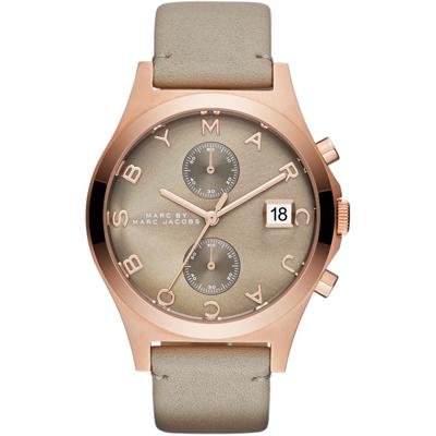 Horlogeband Marc by Marc Jacobs MBM1397 Leder Taupe 18mm Horlogeband Marc by Marc Jacobs MBM1397 Leder Taupe 18mm