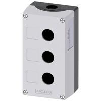 Enclosure for command devices, 22 mm, round, plastic, gray, 3 command - thumbnail