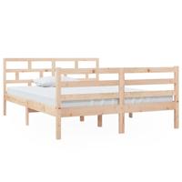 Bedframe massief grenenhout 140x190 cm - thumbnail