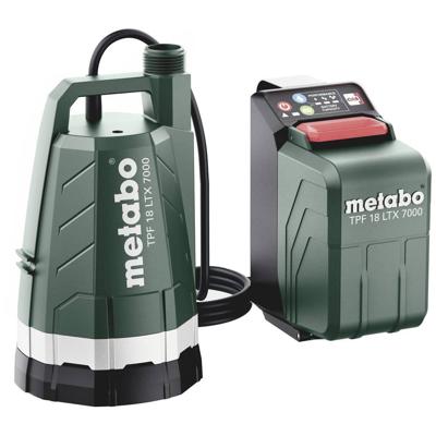 Metabo TPF 18 LTX 7000 body Accu-dompelpomp | 18V | Excl. Accu's en lader - 601748850 Metabo TPF 18 LTX 7000 body Accu-dompelpomp | 18V | Excl. Accu's en lader - 601748850