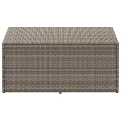 Tuinbox 110x50x58 cm poly rattan grijs