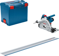 Bosch Blauw GKT 55 GCE Professional Invalcirkelzaagmachine | Set | 1400 W | 1 x geleiderail | 165 mm zaagblad - 0615990M9D - thumbnail