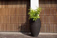 Capi Nature Rib NL vase luxe 39x60cm bloempot antraciet - thumbnail