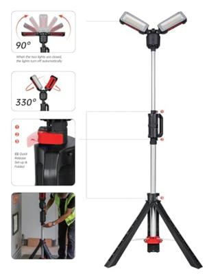 AccuLux WL 6000 LED LED-accuwerklamp Statieflengte (max.): 2240 mm 25 W 6000 lm