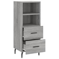 Dressoir 34,5x34x90 cm bewerkt hout grijs sonoma eikenkleurig - thumbnail
